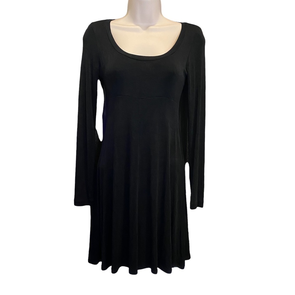VTG 90s BCBG Black Skater Dress